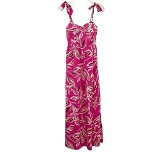 Band of the Free Maxi Dress Pink Tropical Floral